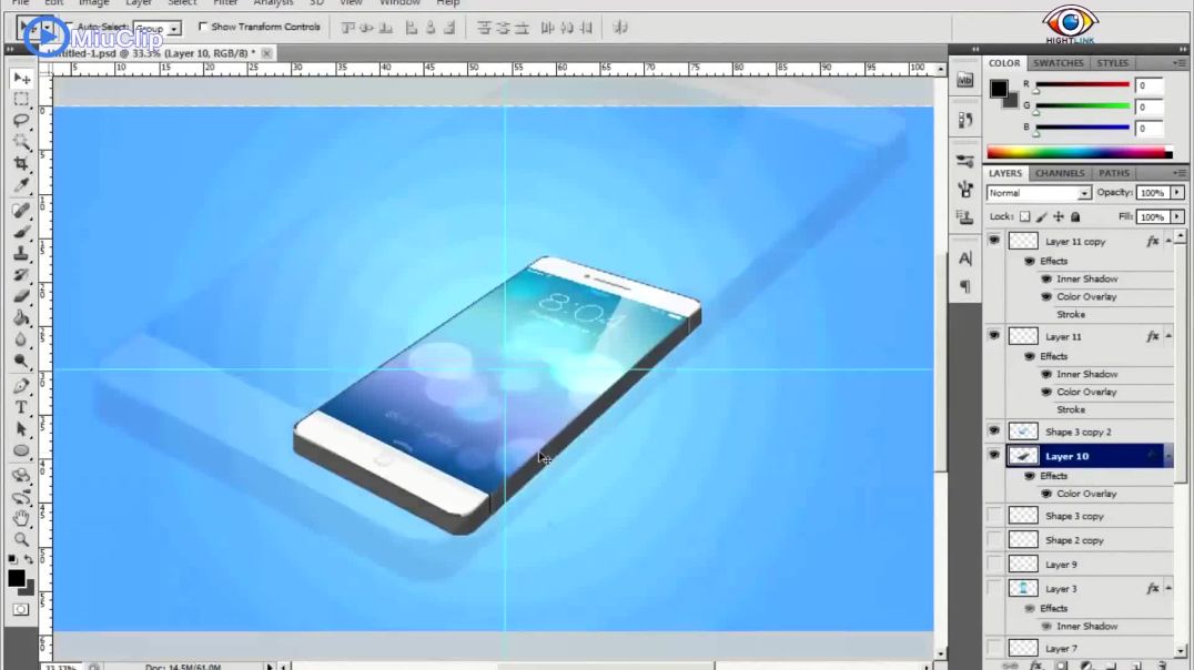 Thiết kế iPhone bằng Photoshop