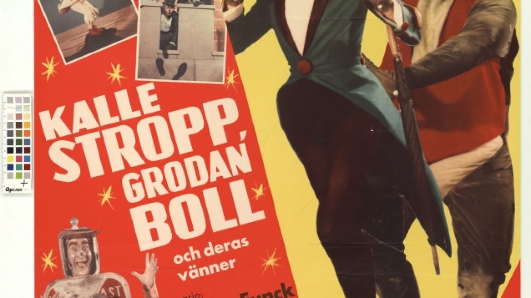 ⁣Tecknat Barn Svenska:Kalle Stropp, Grodan Boll och deras vänner (1956) DVDRIPPEN (Svenska) Hela Film