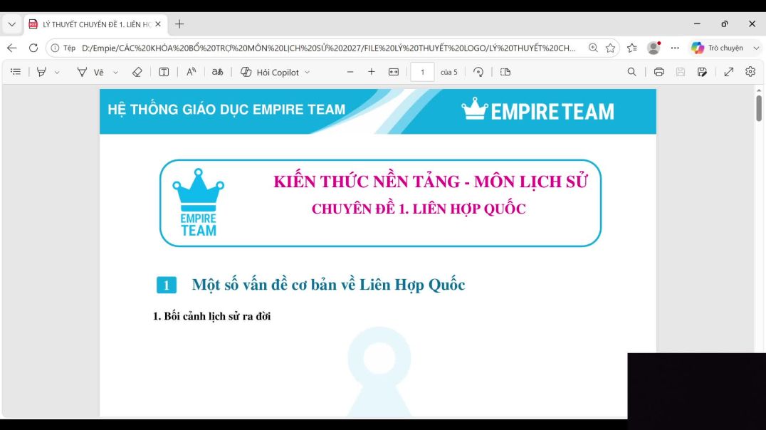 LUYỆN THI ĐÁNH GIÁ NĂNG LỰC VSAT - Empire Team